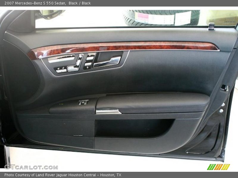 Black / Black 2007 Mercedes-Benz S 550 Sedan