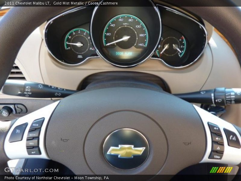 Gold Mist Metallic / Cocoa/Cashmere 2011 Chevrolet Malibu LT