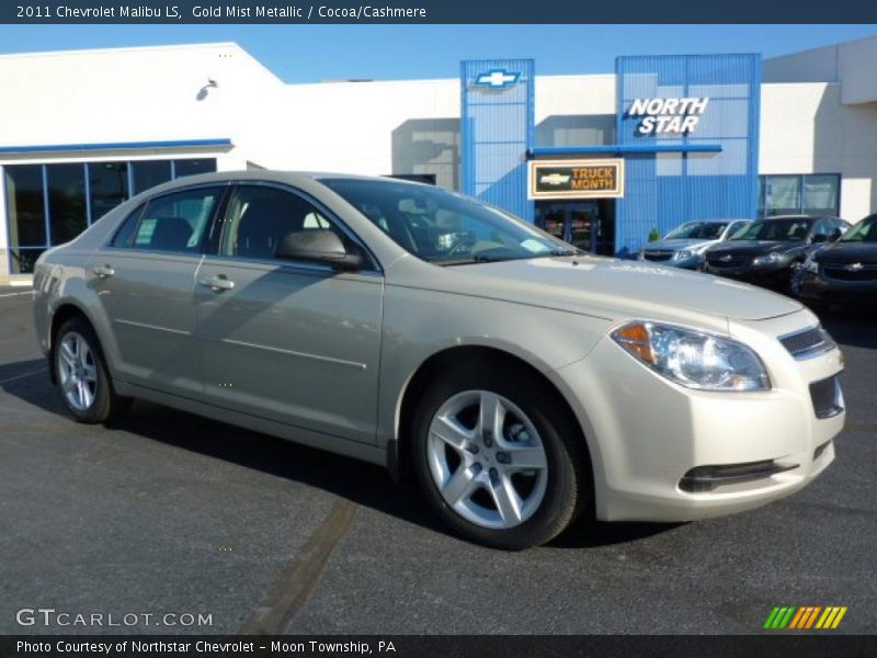 Gold Mist Metallic / Cocoa/Cashmere 2011 Chevrolet Malibu LS