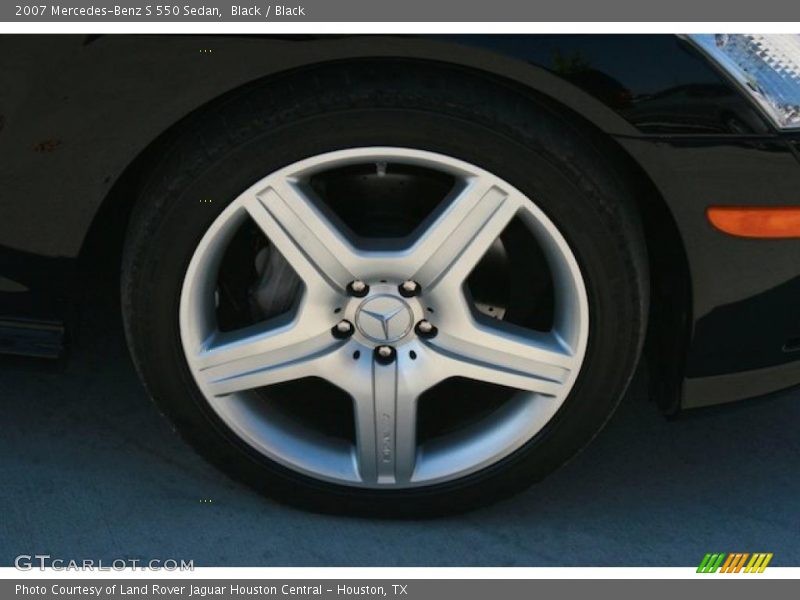 Black / Black 2007 Mercedes-Benz S 550 Sedan