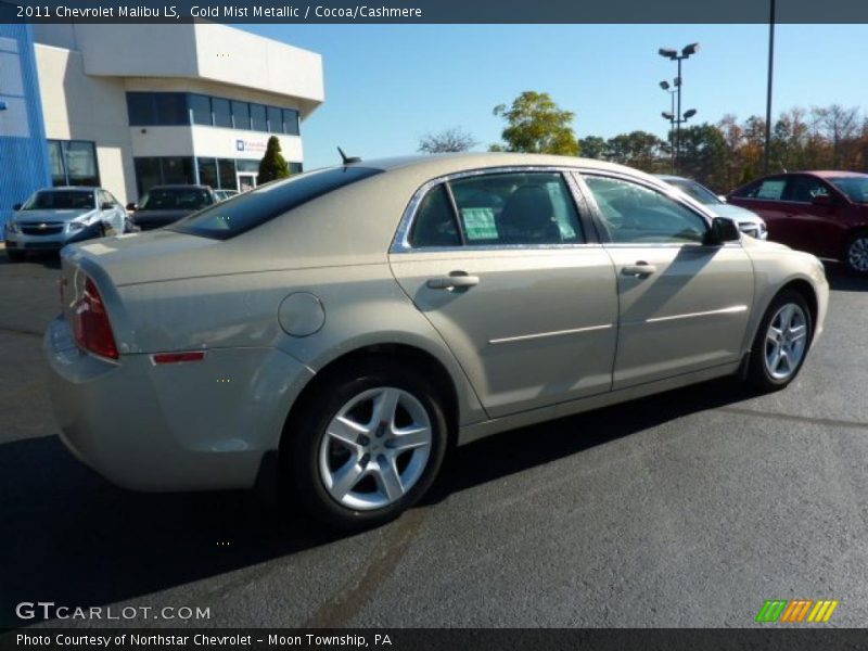 Gold Mist Metallic / Cocoa/Cashmere 2011 Chevrolet Malibu LS
