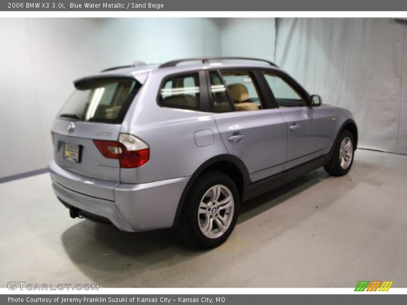 Blue Water Metallic / Sand Beige 2006 BMW X3 3.0i