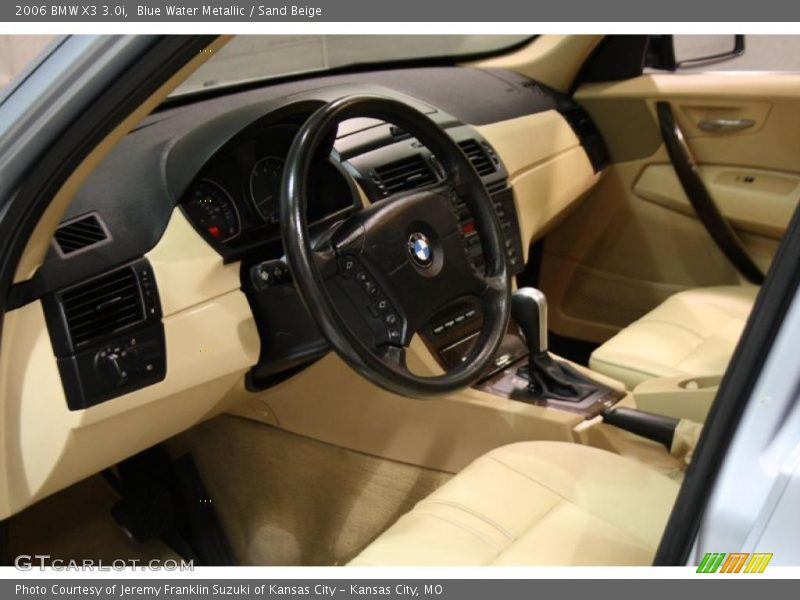 Blue Water Metallic / Sand Beige 2006 BMW X3 3.0i