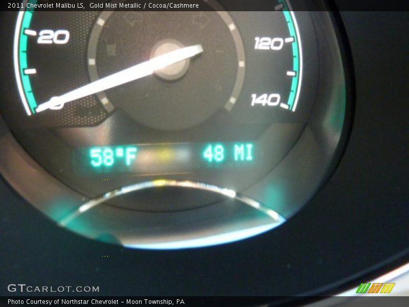 Gold Mist Metallic / Cocoa/Cashmere 2011 Chevrolet Malibu LS