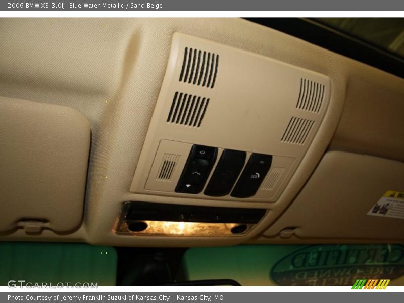 Blue Water Metallic / Sand Beige 2006 BMW X3 3.0i