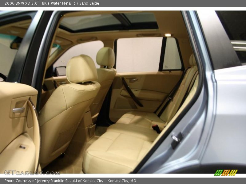 Blue Water Metallic / Sand Beige 2006 BMW X3 3.0i