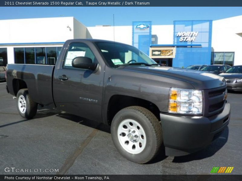 Taupe Gray Metallic / Dark Titanium 2011 Chevrolet Silverado 1500 Regular Cab