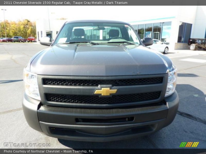 Taupe Gray Metallic / Dark Titanium 2011 Chevrolet Silverado 1500 Regular Cab