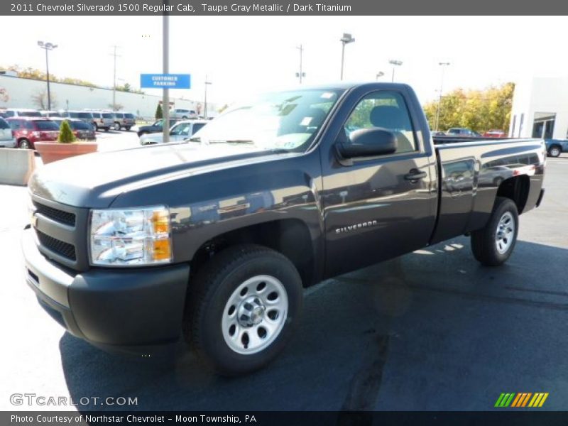Taupe Gray Metallic / Dark Titanium 2011 Chevrolet Silverado 1500 Regular Cab