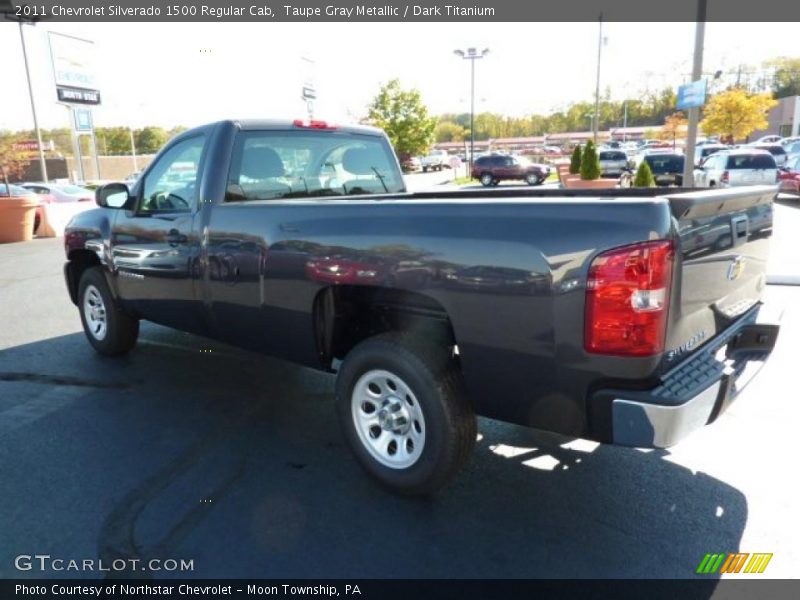 Taupe Gray Metallic / Dark Titanium 2011 Chevrolet Silverado 1500 Regular Cab