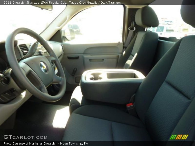 Taupe Gray Metallic / Dark Titanium 2011 Chevrolet Silverado 1500 Regular Cab