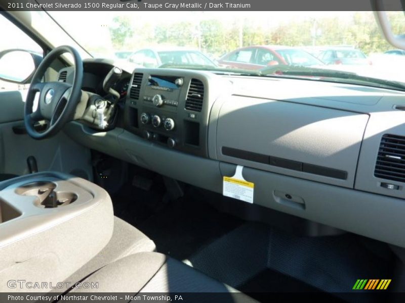 Taupe Gray Metallic / Dark Titanium 2011 Chevrolet Silverado 1500 Regular Cab