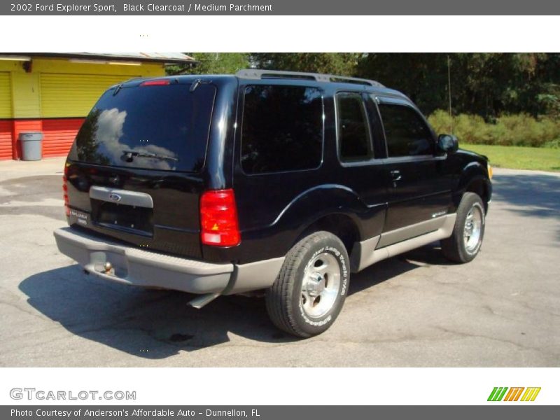 Black Clearcoat / Medium Parchment 2002 Ford Explorer Sport