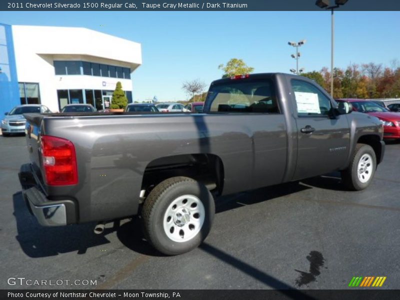Taupe Gray Metallic / Dark Titanium 2011 Chevrolet Silverado 1500 Regular Cab