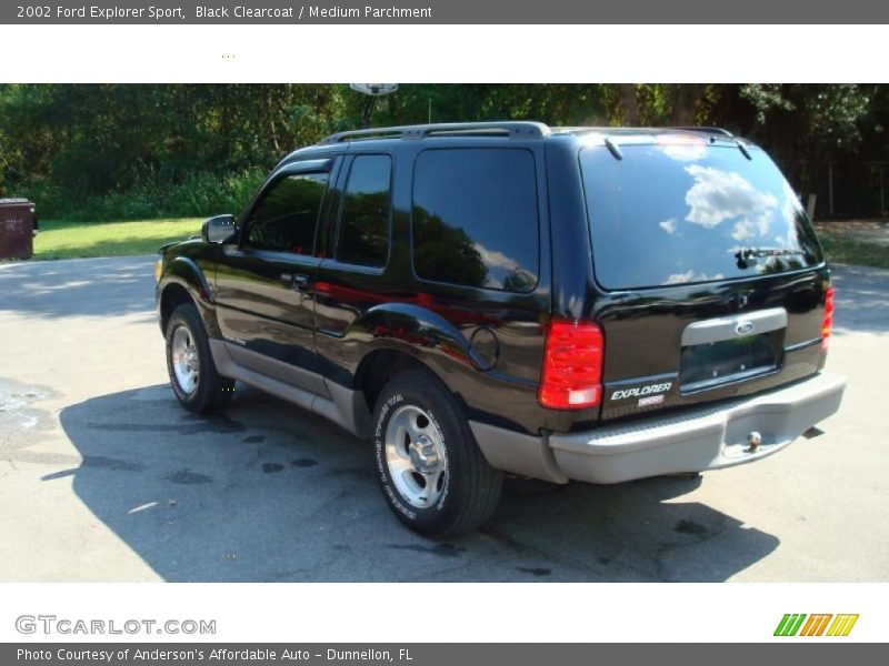 Black Clearcoat / Medium Parchment 2002 Ford Explorer Sport