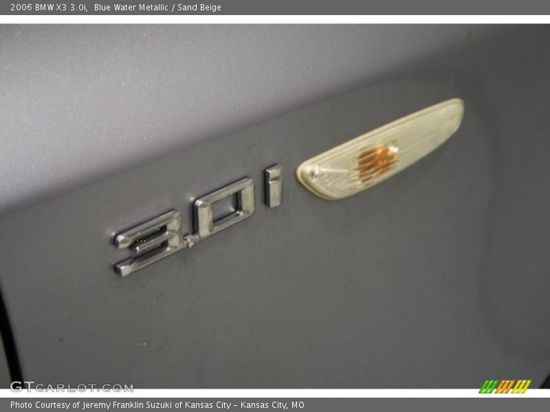 Blue Water Metallic / Sand Beige 2006 BMW X3 3.0i