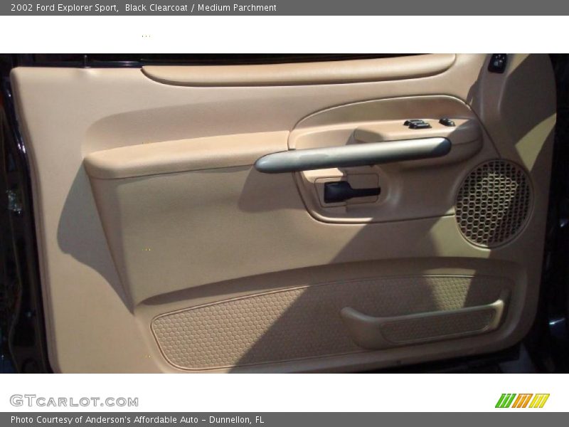 Black Clearcoat / Medium Parchment 2002 Ford Explorer Sport