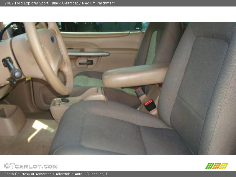 Black Clearcoat / Medium Parchment 2002 Ford Explorer Sport