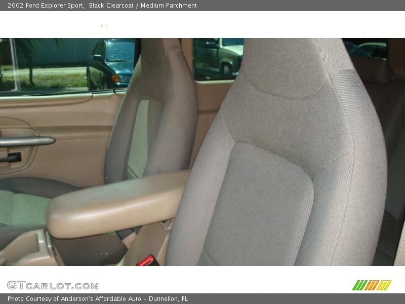 Black Clearcoat / Medium Parchment 2002 Ford Explorer Sport