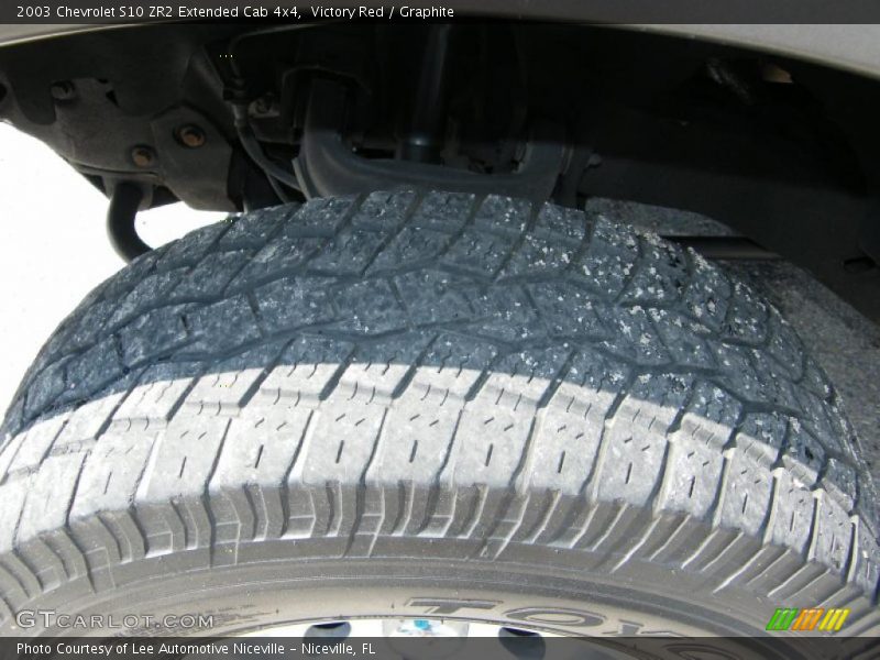 Victory Red / Graphite 2003 Chevrolet S10 ZR2 Extended Cab 4x4