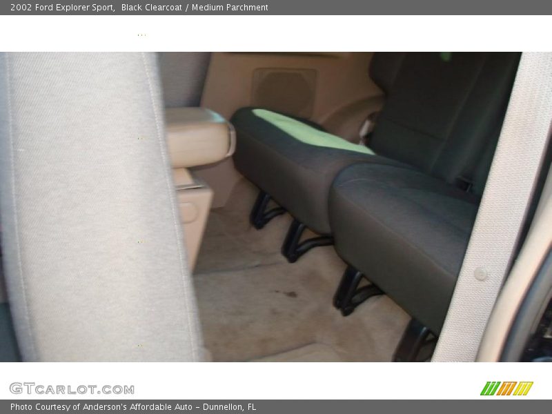 Black Clearcoat / Medium Parchment 2002 Ford Explorer Sport