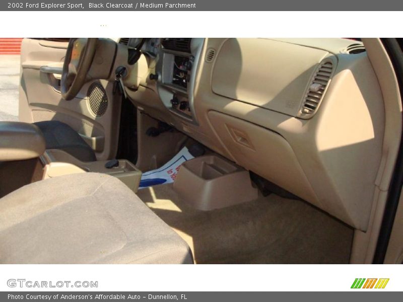 Black Clearcoat / Medium Parchment 2002 Ford Explorer Sport