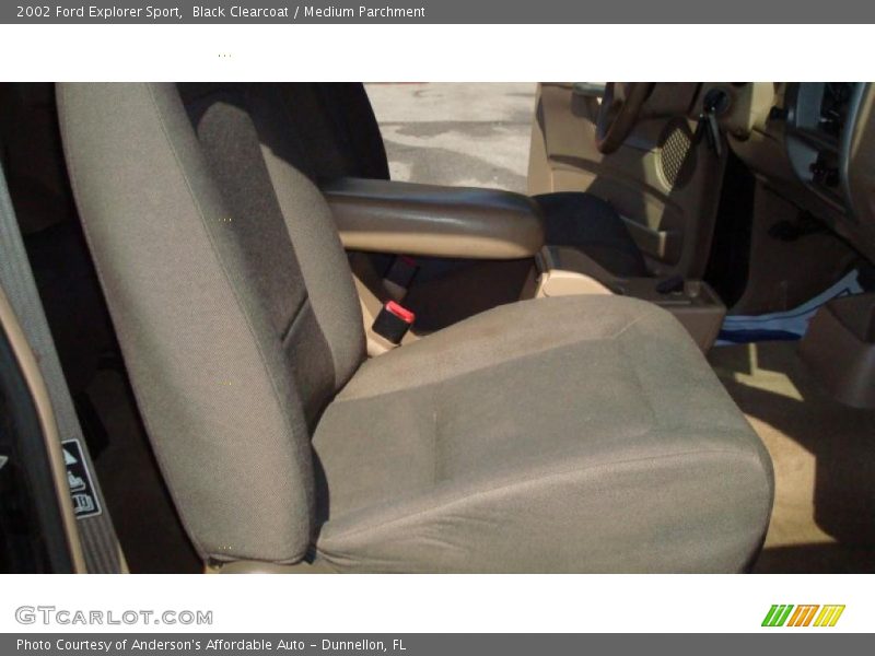 Black Clearcoat / Medium Parchment 2002 Ford Explorer Sport