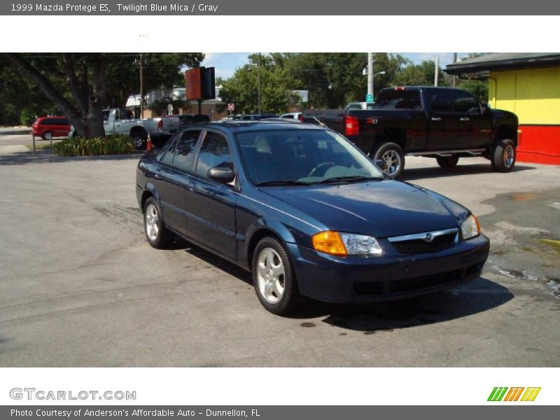 Twilight Blue Mica / Gray 1999 Mazda Protege ES