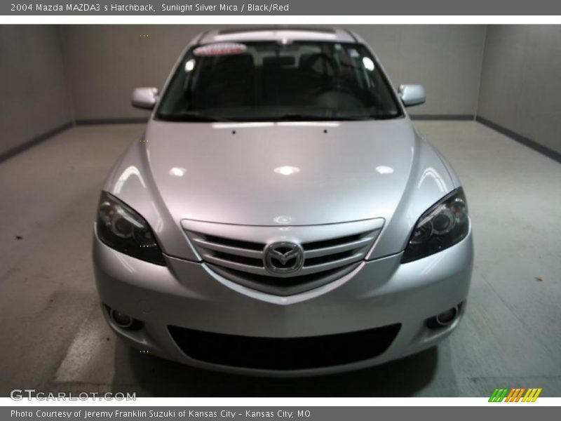 Sunlight Silver Mica / Black/Red 2004 Mazda MAZDA3 s Hatchback