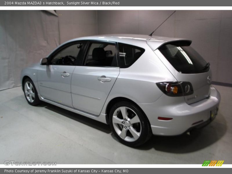 Sunlight Silver Mica / Black/Red 2004 Mazda MAZDA3 s Hatchback