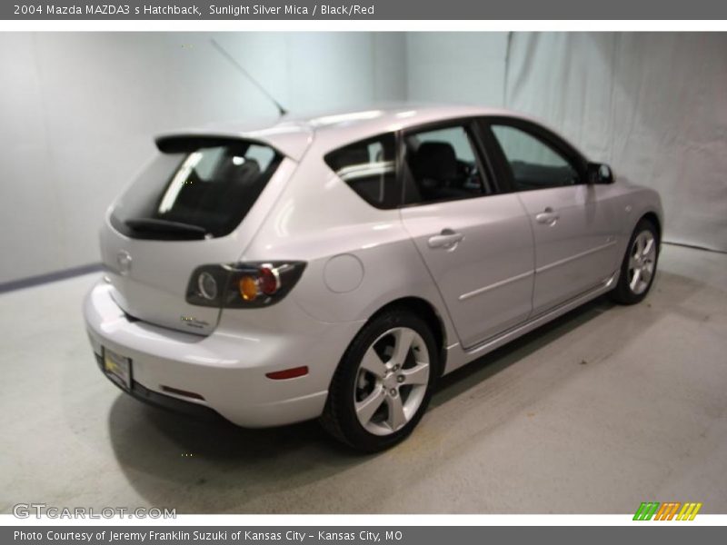 Sunlight Silver Mica / Black/Red 2004 Mazda MAZDA3 s Hatchback