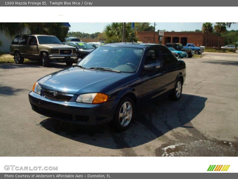 Twilight Blue Mica / Gray 1999 Mazda Protege ES