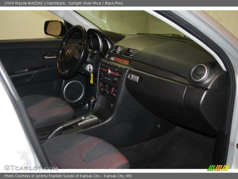 Sunlight Silver Mica / Black/Red 2004 Mazda MAZDA3 s Hatchback