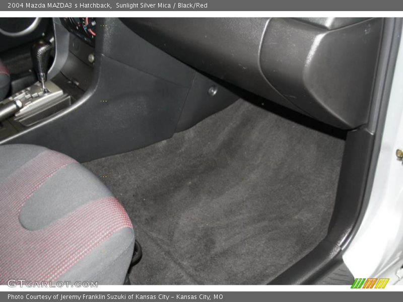 Sunlight Silver Mica / Black/Red 2004 Mazda MAZDA3 s Hatchback