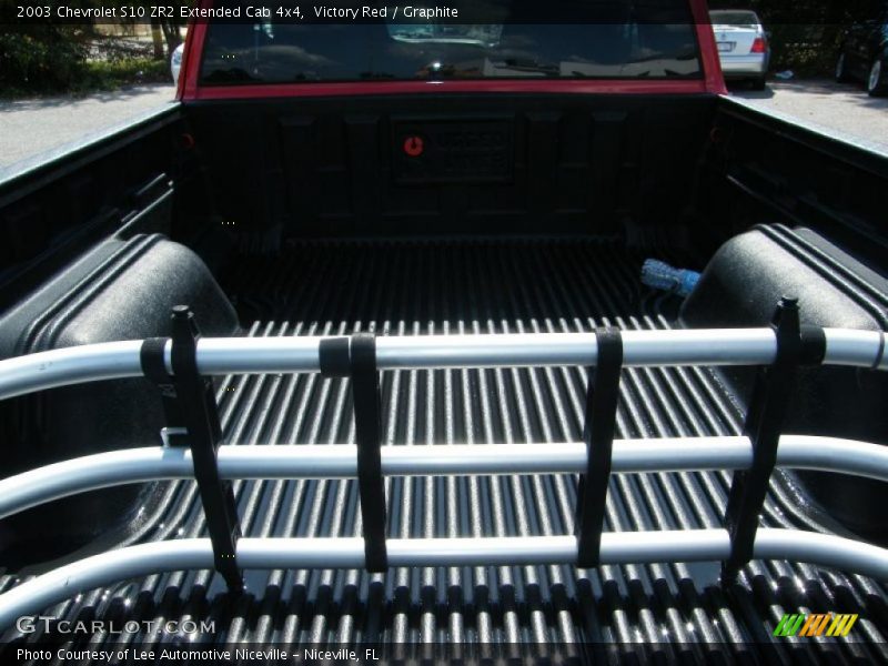 Victory Red / Graphite 2003 Chevrolet S10 ZR2 Extended Cab 4x4