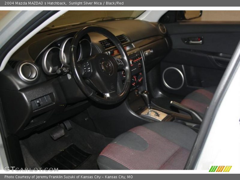 Sunlight Silver Mica / Black/Red 2004 Mazda MAZDA3 s Hatchback