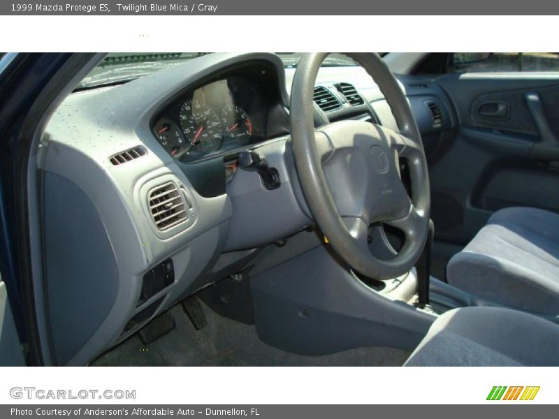 Twilight Blue Mica / Gray 1999 Mazda Protege ES
