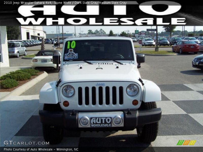 Stone White / Dark Slate Gray/Medium Slate Gray 2010 Jeep Wrangler Sahara 4x4