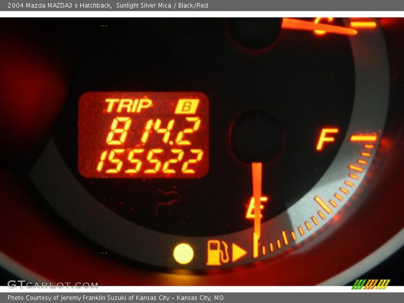 Sunlight Silver Mica / Black/Red 2004 Mazda MAZDA3 s Hatchback