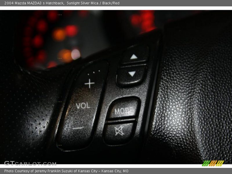 Sunlight Silver Mica / Black/Red 2004 Mazda MAZDA3 s Hatchback