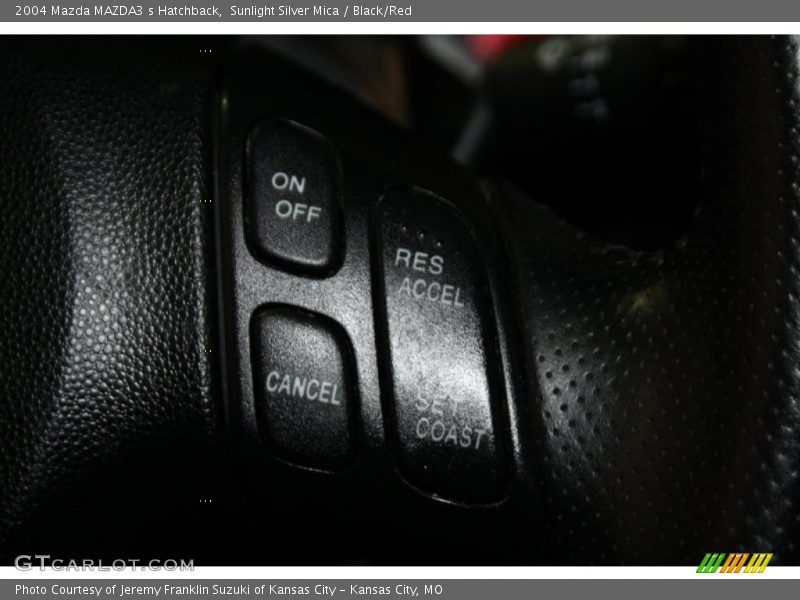 Sunlight Silver Mica / Black/Red 2004 Mazda MAZDA3 s Hatchback