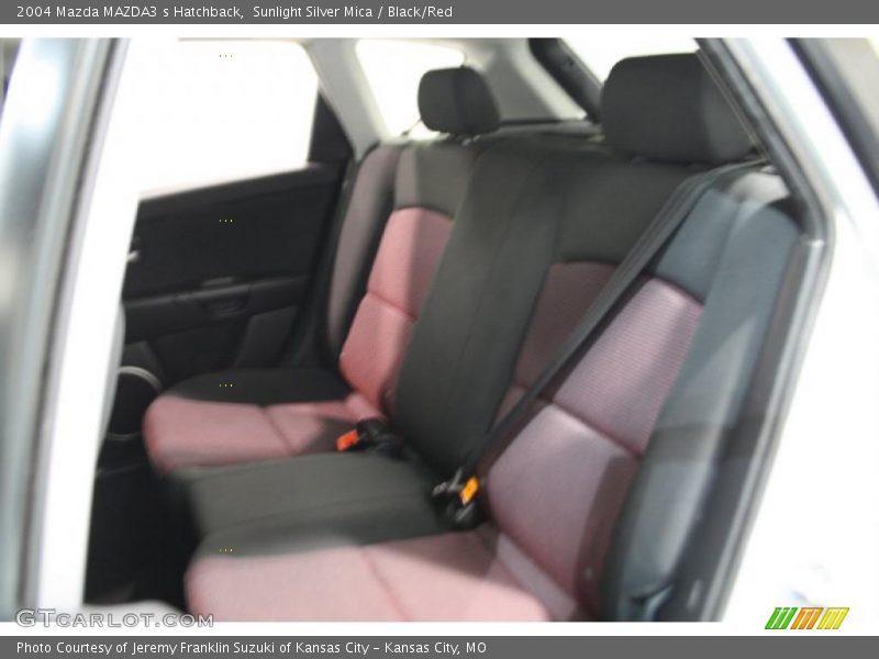 Sunlight Silver Mica / Black/Red 2004 Mazda MAZDA3 s Hatchback