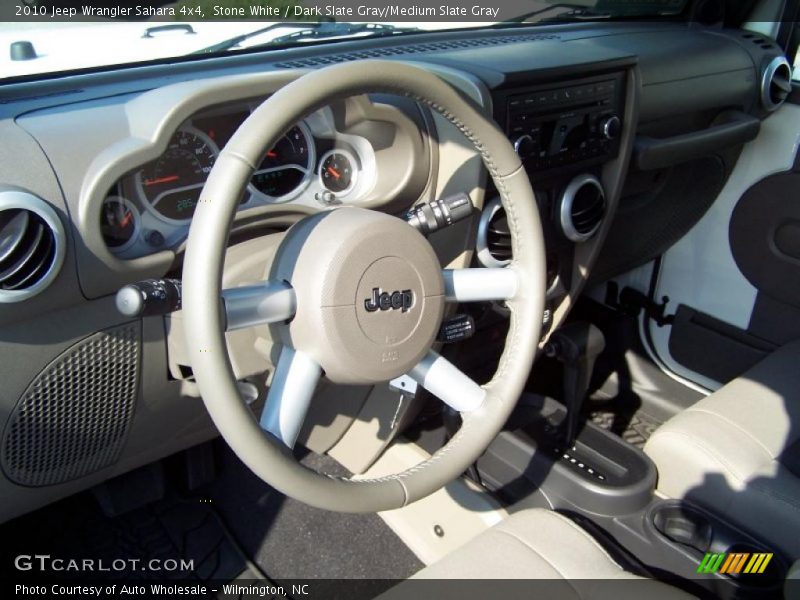 Stone White / Dark Slate Gray/Medium Slate Gray 2010 Jeep Wrangler Sahara 4x4