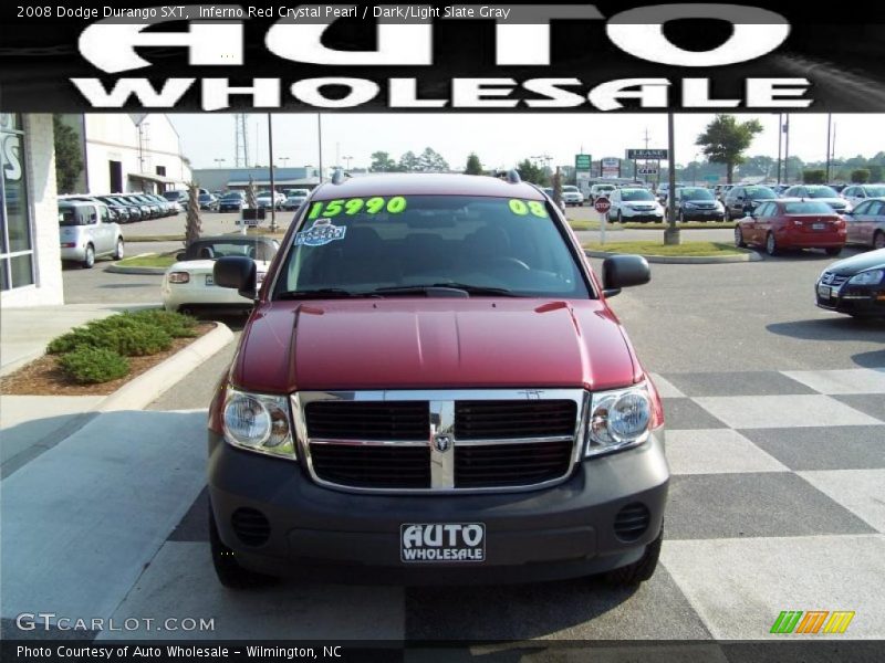 Inferno Red Crystal Pearl / Dark/Light Slate Gray 2008 Dodge Durango SXT