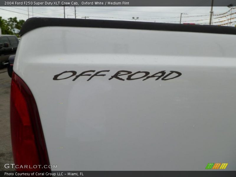 Oxford White / Medium Flint 2004 Ford F250 Super Duty XLT Crew Cab