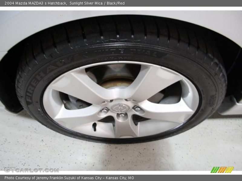 Sunlight Silver Mica / Black/Red 2004 Mazda MAZDA3 s Hatchback
