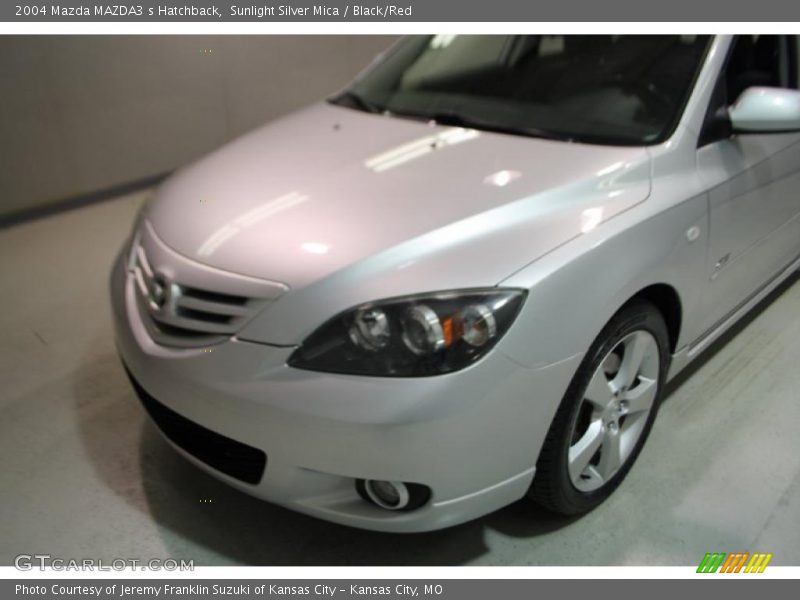 Sunlight Silver Mica / Black/Red 2004 Mazda MAZDA3 s Hatchback