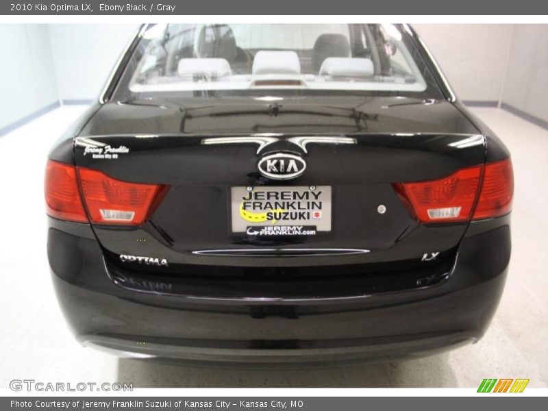Ebony Black / Gray 2010 Kia Optima LX