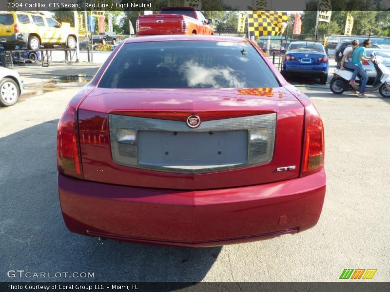 Red Line / Light Neutral 2004 Cadillac CTS Sedan