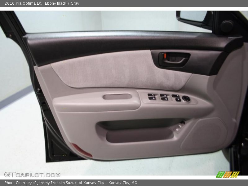 Ebony Black / Gray 2010 Kia Optima LX